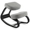Ergonomic Kneeling Chair with Rocking Function Linen Sponge Cushion Birch Plywood Black Gray